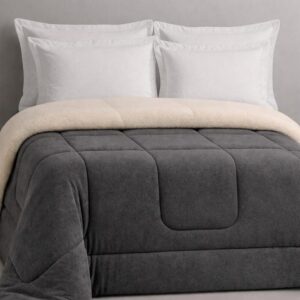 Coberdrom Casal Queen Dupla Face Sherpa Extra Macio e Aconchegante